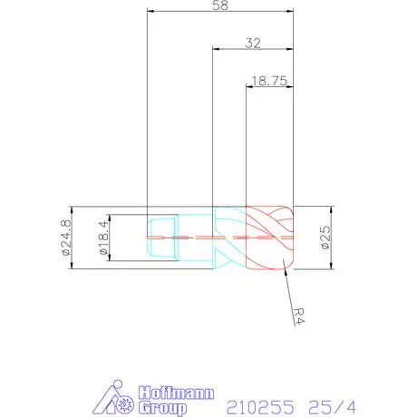 Garant Tóruszmaró fej HPC 25/4 mm