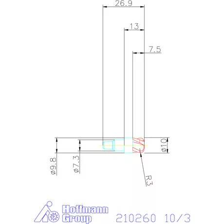 Garant Tóruszmaró fej 10/3 mm