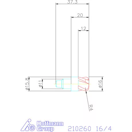 Garant Tóruszmaró fej 16/4 mm