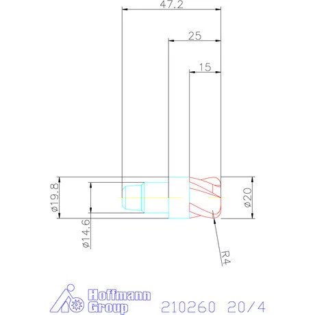 Garant Tóruszmaró fej 20/4 mm