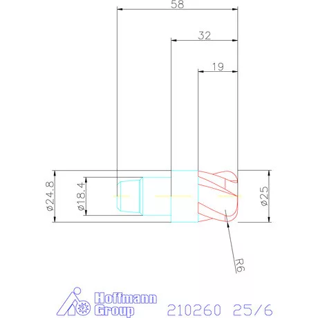 Garant Tóruszmaró fej 25/6 mm