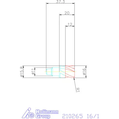 Garant Tóruszmaró fej, keménymegmunkálás 16/1 mm