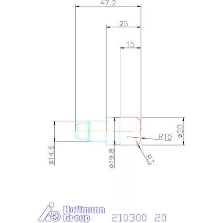 Garant Homlok tóruszmaró 20 mm