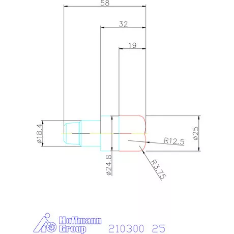 Garant Homlok tóruszmaró 25 mm