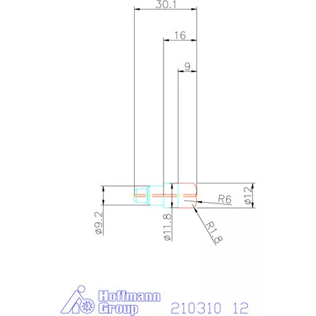 Garant Homloktórusz marófej belső hűtéssel 12 mm
