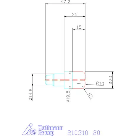 Garant Homloktórusz marófej belső hűtéssel 20 mm