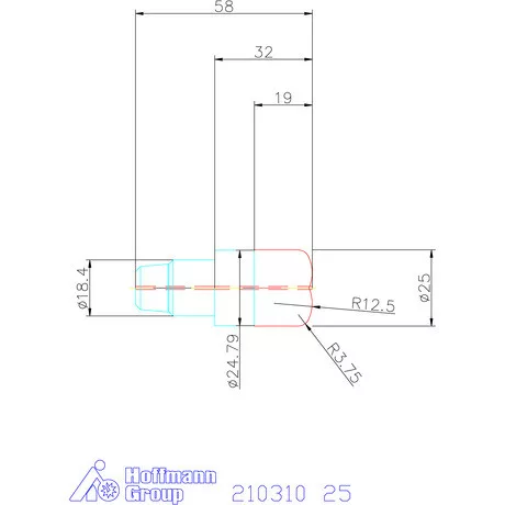 Garant Homloktórusz marófej belső hűtéssel 25 mm
