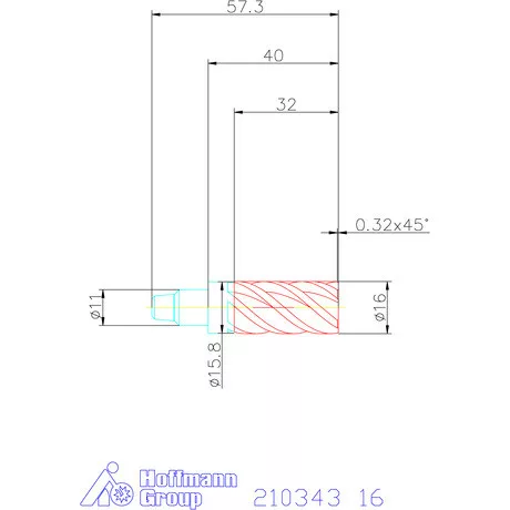 Garant TPC marófej forgácstörőkkel 2×D 16 mm