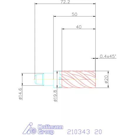 Garant TPC marófej forgácstörőkkel 2×D 20 mm