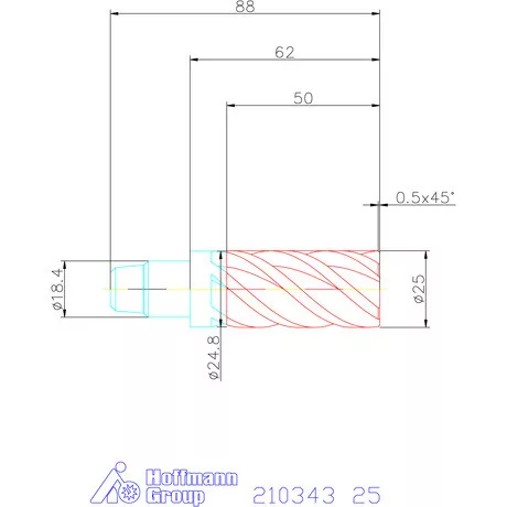 Garant TPC marófej forgácstörőkkel 2×D 25 mm