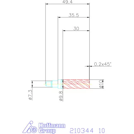 Garant TPC marófej forgácstörőkkel 3×D 10 mm