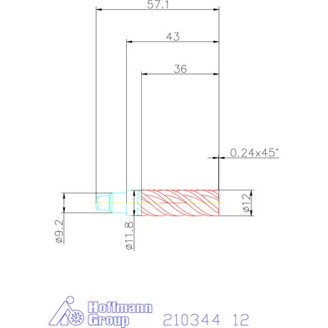 Garant TPC marófej forgácstörőkkel 3×D 12 mm