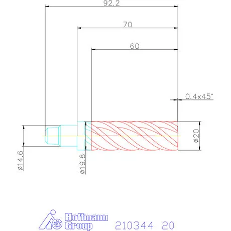 Garant TPC marófej forgácstörőkkel 3×D 20 mm