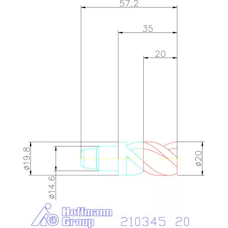 Garant Marófej, éles szélű HPC 20 mm