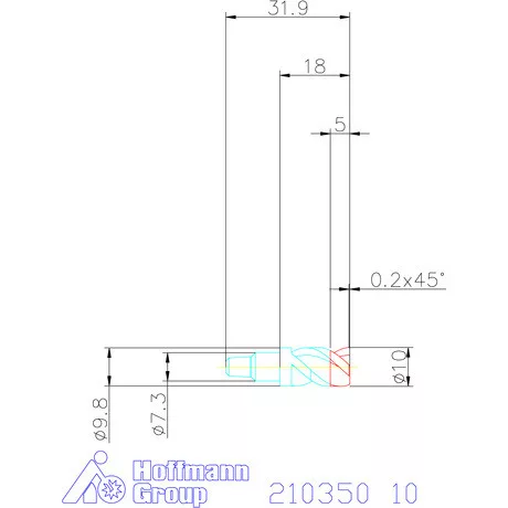 Garant Marófej, 45°-os élletöréssel HPC 10 mm