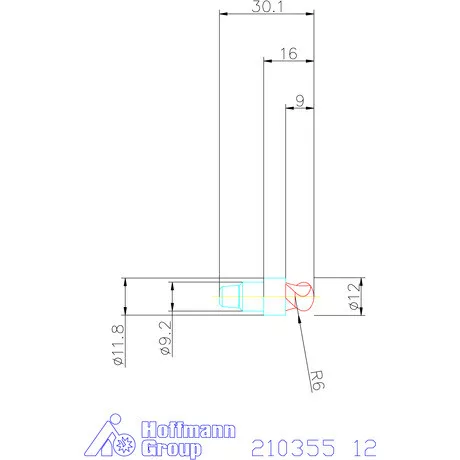 Garant Másolómaró fej HPC 12 mm