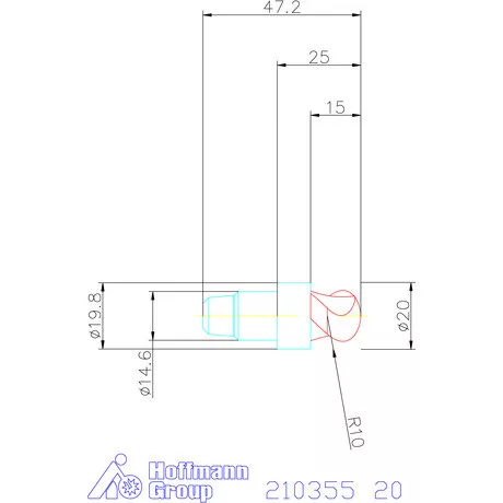Garant Másolómaró fej HPC 20 mm