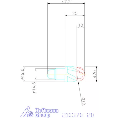 Garant Másolómaró fej, keménymegmunkálás 20 mm