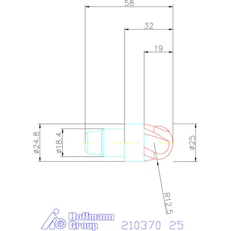 Garant Másolómaró fej, keménymegmunkálás 25 mm