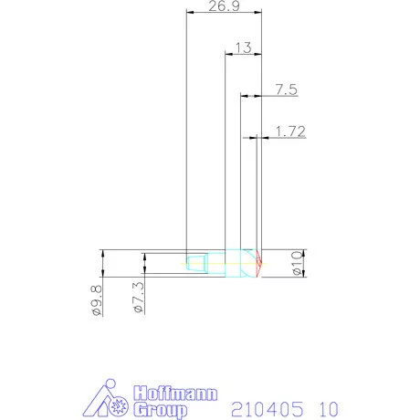 Garant NC központozó, 142° 10 mm