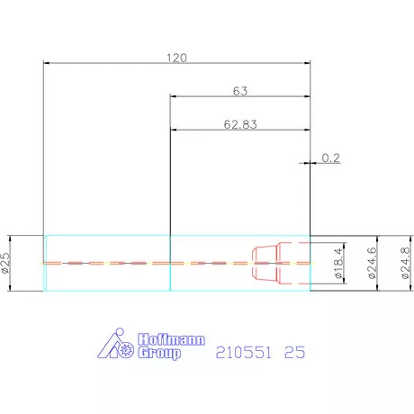Garant Befogó, hengeres, rezgéscsillapított 25 mm