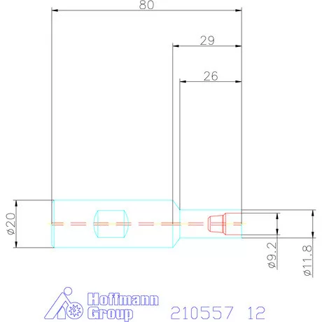 Garant Hengeres befogó belső hűtéssel 12 mm