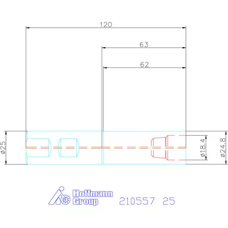 Garant Hengeres befogó belső hűtéssel 25 mm