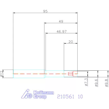 Garant VHM hengeres befogó, rövid 10 mm