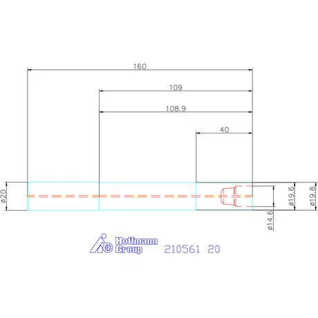 Garant VHM hengeres befogó, rövid 20 mm