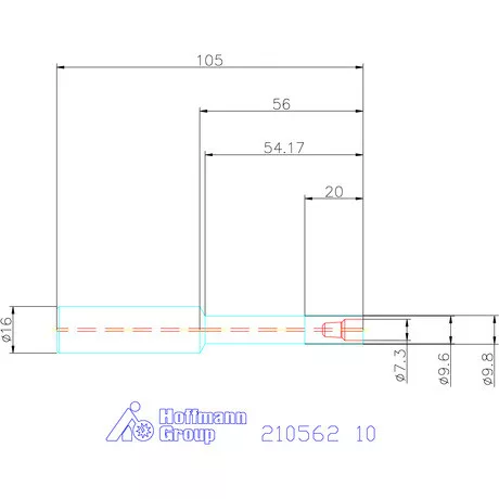 Garant VHM hengeres befogó, hosszú 10 mm