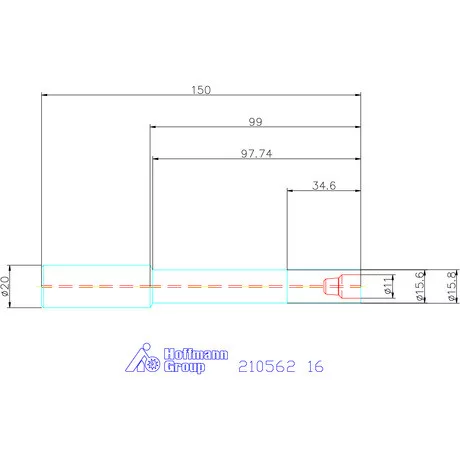 Garant VHM hengeres befogó, hosszú 16 mm