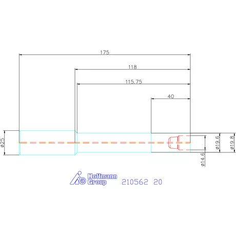 Garant VHM hengeres befogó, hosszú 20 mm
