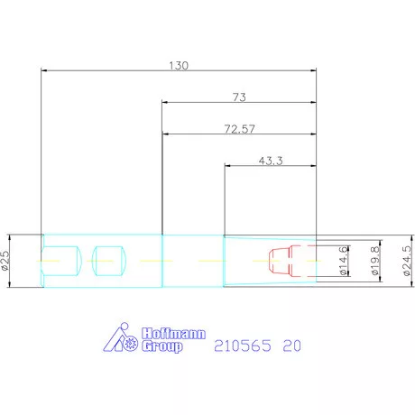 Garant Befogó, kúpos, belső hűtés nélkül 20 mm