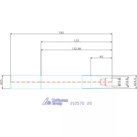 Garant VHM kúpos befogó, hosszú 20 mm