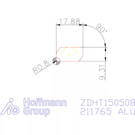 ZDHT 150508FR-F10 <b>DLC bevonatos</b> ALU