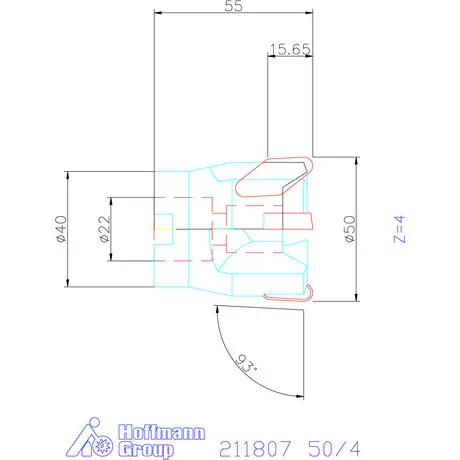 Garant Üregmaró 93° 50/4 mm