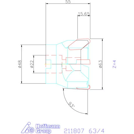 Garant Üregmaró 93° 63/4 mm