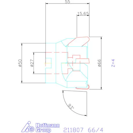 Garant Üregmaró 93° 66/4 mm