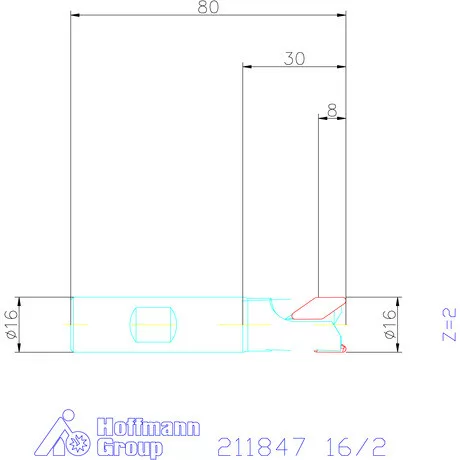 Garant Üregmaró 90° 16/2 mm