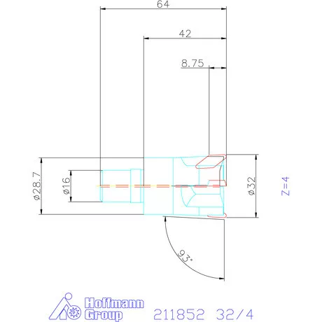 Garant Üregmaró 93° 32/4 mm