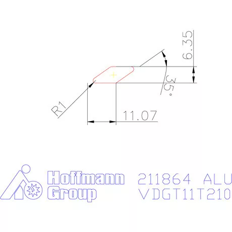 VDGT 11T210 FN Gyémántbevonatú ALU
