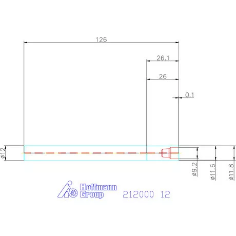 Garant VHM befogó, konfigurálható 12 mm