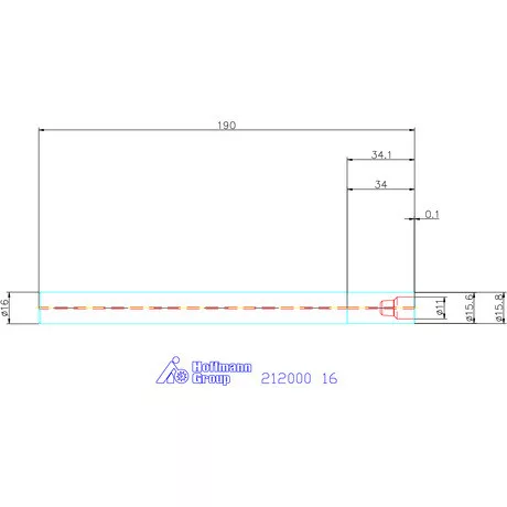 Garant VHM befogó, konfigurálható 16 mm