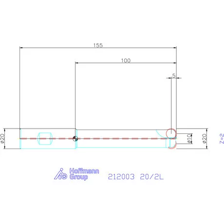 Garant Másoló- és síkmaró indexálással 20/2L mm