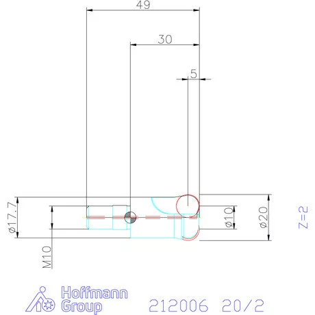 Garant Másoló- és síkmaró indexálással 20/2 mm