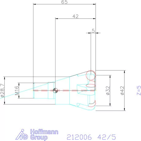 Garant Másoló- és síkmaró indexálással 42/5 mm