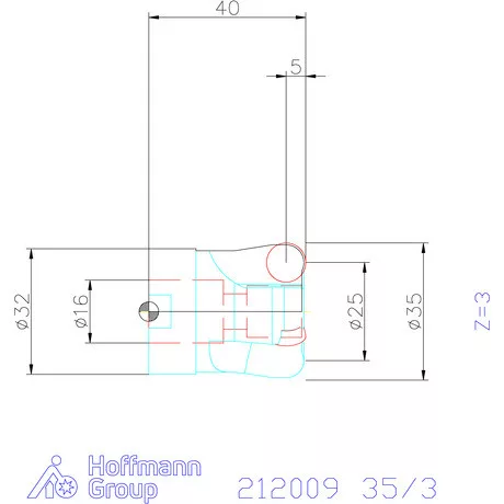 Garant Másoló- és síkmaró indexálással 35/3 mm