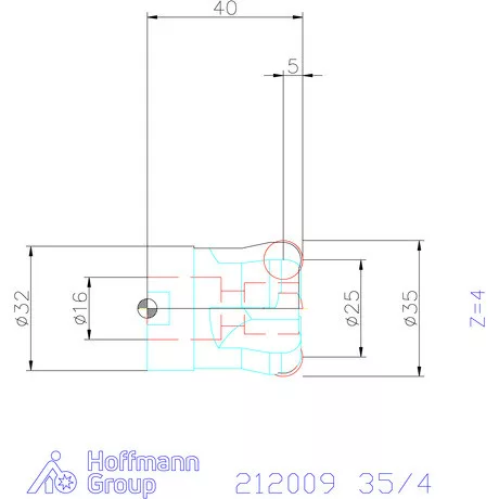 Garant Másoló- és síkmaró indexálással 35/4 mm