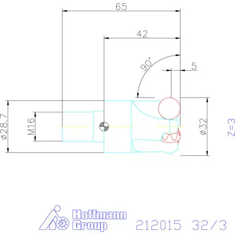 Garant Másoló- és síkmaró indexálással 32/3 mm