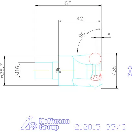 Garant Másoló- és síkmaró indexálással 35/3 mm